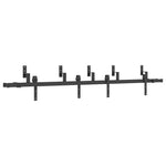 Sliding Door Hardware Kit 213,5 cm Steel Black 3295720