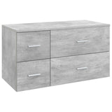 Bathroom Furniture Set 2 pcs Concrete Grey Engineered Wood 3404019