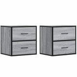 Wall-mounted Bedside Cabinets 2 pcs Grey Sonoma 40x31x39.5 cm 848731