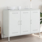 ZNTS Sideboard White 100.5x39x79 cm Steel 843029