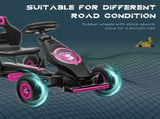 Kids Pedal Go Kart, with Adjustable Seat, Inflatable Tyres - Pink T3398P348332