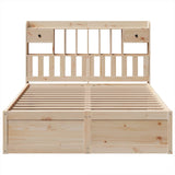 Bed Frame without Mattress 160x200 cm Solid Wood Pine 3323488