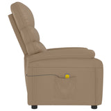 Massage Chair Cappuccino Faux Leather 342699