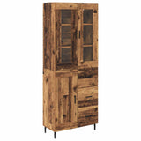 Highboard with Drawer 2 pcs Old Wood Engineered Wood 3415695