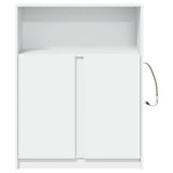 Sideboard with LED White 77x34x100 cm Engineered Wood 852145