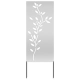 Garden Privacy Screen Silver 50 x 140 cm Galvanised steel 876327