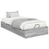 Ottoman Bed Frame Grey Sonoma 203 x 90 x 25 cm Engineered Wood 3409258