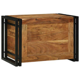 Storage Box Brown and Black 60 x 40 x 41 cm Solid Acacia Wood 4016753