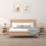 Bedside Cabinets 2 pcs 40x35x55 cm Solid Wood Pine 820957