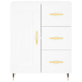 Highboard White 69.5x34x180 cm Engineered Wood 3198641