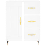 Highboard White 69,5x34x180 cm Engineered Wood 3198641