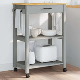 Kitchen Trolley MONZA 60x40x88.5 cm Solid Wood Pine 376095