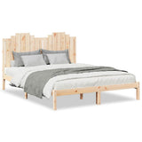 Extra Long Bed Frame without Mattress 140x210 cm Solid Wood 3309215