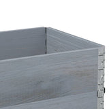 Garden Planter Grey 100x50 cm Solid Wood Pine 3295393