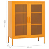 Storage Cabinet Mustard Yellow 80x35x101.5 cm Steel 336173
