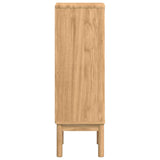 Bathroom Cabinet with Drawer FLORO Wax Brown 35 x 30 x 90 cm 42011237