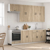 Kitchen Unit PORTO 8 pcs Sonoma Oak Engineered Wood 3438165