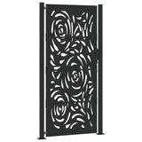 Garden Gate Black 100x200 cm Steel Flame Design 4100993