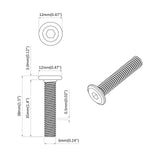 Lock Screw Plain 2514 pcs Silver Steel 864573