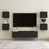 Bedside Cabinets 2 pcs Black 30.5x30x30 cm Engineered Wood 3079710