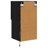 Wall-mounted TV Cabinets 2 pcs Black Oak 30.5 x 30 x 60 cm 882947