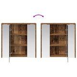 Bathroom Mirror Cabinet Old Wood 63.5 x 16 x 62.5 cm 889157