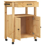 Kitchen Trolley MONZA 60x40x88.5 cm Solid Wood Pine 376097