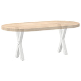 Coffee Table Legs X-Shaped 2 pcs White 28x cm Steel 4012889