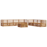 Outdoor Sofa Set 8 pcs Natural Solid Acacia Wood 3373119