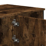 Coffee Table Smoked Oak 100x51x40 cm Engineered Wood 848491