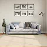 Rug HUARTE Short Pile Soft and Washable Cream 200x200 cm 375042