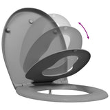Toilet Seat Grey 47 x 37 x 4 cm Duroplast 42002351