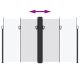 Retractable Side Awning White 200x1200 cm 4004856