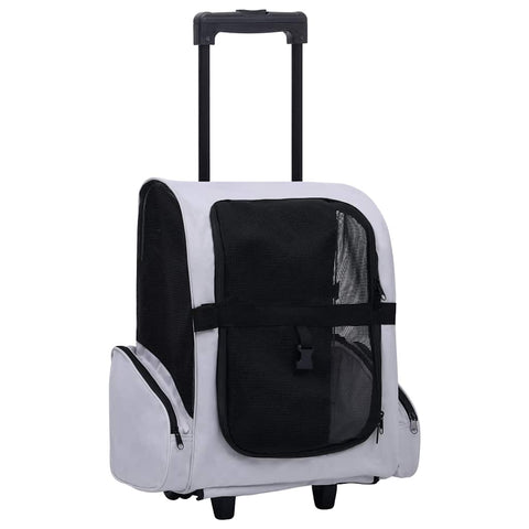 ZNTS Foldable Multipurpose Pet Trolley Grey 171020