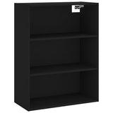 Highboard Black 69.5x34x180 cm Engineered Wood 3189286