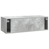 Wall-Mounted TV Cabinet Concrete Grey 98 x 41 x 30 cm 899038