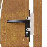 Garden Gate 100x150 cm Corten Steel Grass Design 153175
