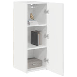 TV Wall Cabinet Wall-mounted 2 pcs Gloss White 30 x 31 x 80 cm 892298