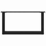 Coffee Table Legs U-Shaped 2 pcs Black 70x cm Steel 4013144