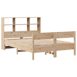 Bookcase Bed without Mattress 140x200cm Solid Wood Pine 3322987