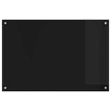 Kitchen Backsplash Black 90 x 60 cm Tempered Glass 42018040