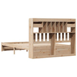 Bookcase Bed without Mattress 140x190cm Solid Wood Pine 3322411