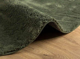 Rug HUARTE Short Pile Soft and Washable Forest Green 160 cm 375106