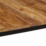 Dining Table 160x80x75 cm Solid Wood Rough Mango 373605