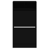 Shoe Cabinet Black 60x34x116 cm Engineered Wood 840016