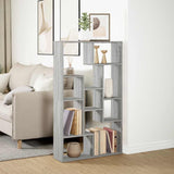 Bookcase Grey Sonoma 72x20x120,5 cm Engineered Wood 858161