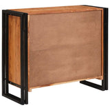 Sideboard with Doors Brown Solid Acacia Wood and Metal 4104749