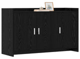 Sideboard Black Oak 98.5 x 33 x 80 cm Engineered Wood 8011124