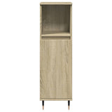 3 Piece Bathroom Furniture Set Sonoma Oak Engineered Wood 3307673