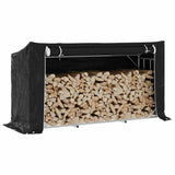 Firewood Rack with Rain Cover 200.5x60.5x110.5 cm Galvanised Steel 4104945